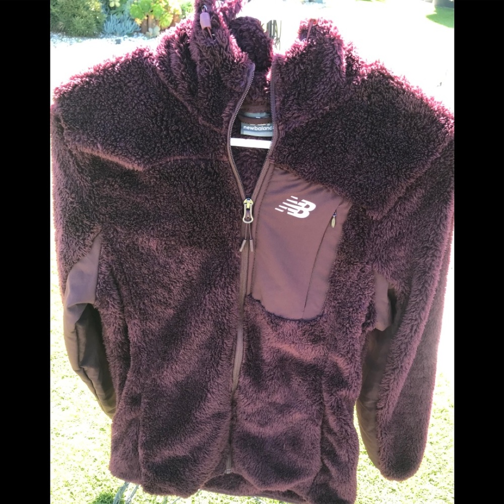 New Balance Fleece Zip Down Jacket w/Hoodie NWOT